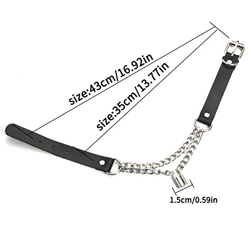 No-Branded-Sexy-Blocco-Gotica-della-Catena-della-Collana-Punk-Choker-Collare-di-Cuoio-Goth-Lucchetto-del-Pendente-Kawaii-Rave-xuchayuo