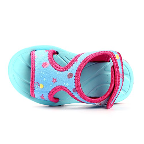 Northside Girls' Minnow Water Shoe, Blue/Multi, Size 12 M US Toddler