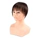 BEAUTY PLUS Clip in Bangs Real Human Hairpieces for Beauty Ladies (2# Dark Brown)