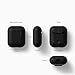 elago Premium Silicone AirPods Case Designed for Apple AirPods 1 and 2 [Front LED Visible] [Black]
