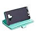 SUPZY Galaxy Note 9 Wallet Case, [9 Card Slots] [Photo & Wallet Pocket] Multi-Function Premium PU Leather Magnetic Flip Shockproof Zipper Wallet Cover for Samsung Galaxy Note 9 (Mint)