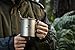 Camp Mug (450ml/ 600ml) With & Without Lid, Strong Lightweight Camping Mug/Pot with Measurement Marks, Folding Titanium Cup for Backpacking/ Hiking/ Camping in Cloth Case (Mug Without Lid, 450ml)