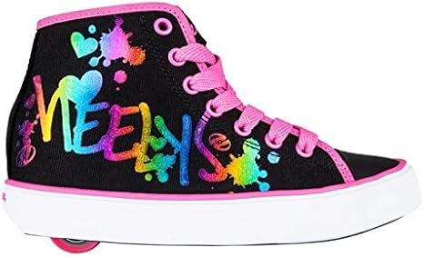 heelys black rainbow metallic
