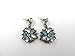 Charm.L Grace Jewelry Vintage Alloy Flowers Collar Necklace Earrings Set