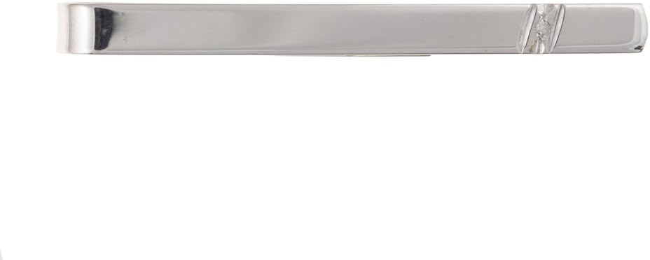 Sterling Silver Diamond Set Tie Slide