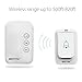 Wireless Doorbell, BESTEK Doorbell Kit Operating at over 500-feet Range with 1 Remote Button and 1 Plugin Receiver, LED Flash Lights, 36 Chimes for Home and Office (FCC Certification)- White