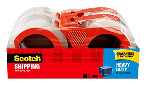 Scotch-Heavy-Duty-Shipping-Packaging-Tape-with-Refillable-Dispensers-4-Pack-Great-for-Packing-Shipping-Moving-188-x-546-Yards-Clear-3-Core-3850-4RD
