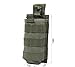 Tactical Radio Pouch - 1000D Tactical Molle Two Way Radios Holder Case for Walkie Talkies (Ranger Green)