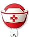 Nurse's Hat 3D Rubber Retractable Badge Holder