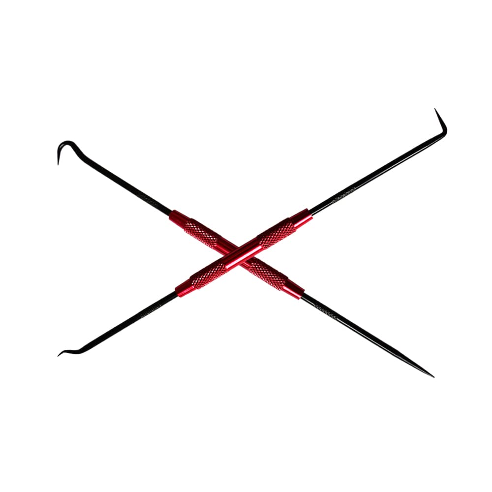 Albedel 2pcs Double-Ended Specialty Pick Set O-Ring and Hooks Scriber Set