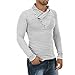 Joylive Mens Stylish Tops Slim Fit Casual Fashion T-Shirts Polo Shirt Long Sleeve Tee