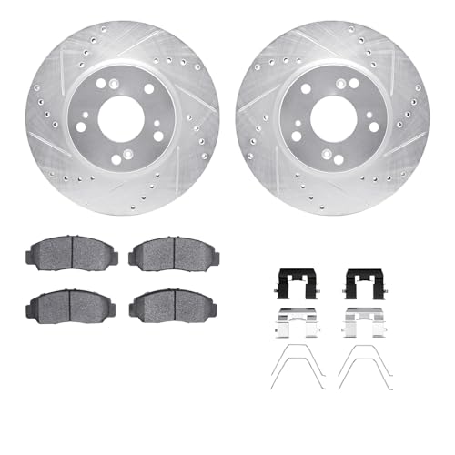 R1 Concepts Front Brake Kit Fits 2013-2015 Honda Civic| Semi Met Pads, Drilled…