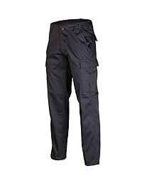Mil-Tec Men's US BDU Ranger Trousers Black Size M