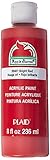 Apple Barrel Acrylic Paint in Assorted Colors (8 Ounce), J20401 Bright Red