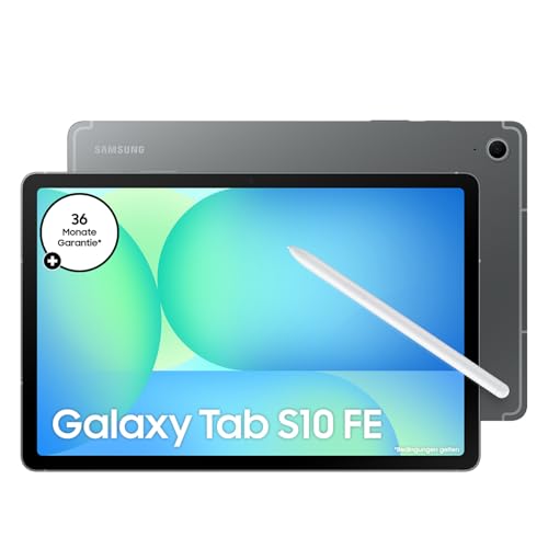 Samsung Galaxy S10 FE AI-Tablet, Android Tablet, 256 GB Speicher, 12 GB RAM, 27,70 cm/10,9" Display, Inkl. S Pen, Wi-Fi, Lange Akkulaufzeit, Gray, 36 Monate Herstellergarantie [Exklusiv auf Amazon]