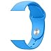 FanTEK Soft Silicone Sport Style Replacement iwatch Strap for Apple Wrist Watch 42mm Models - Small/Medium - Blue