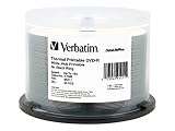 Verbatim 4.7GB Up To 16x DataLifePlus White Thermal Printable, Hub Printable Recordable Disc DVD-R, 50 -Disc Spindle 95211