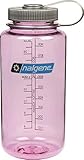 Nalgene Tritan Wide Mouth Bottle with Gray Cap, 32 oz, Cosmo