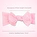 Subesty Baby Girls Elastic Nylon Headband Bow Knot Hair Band For Toddler Infant Set Of 4