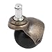 uxcell Swivel Hooded Ball Casters, 1.9 Inch Wheel, 7/16-inch Grip Ring Stem, 30Kg 66Lbs Load Capacity, 5 Pack