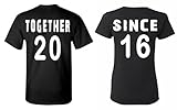 Shop4Ever Couples Matching Shirts Together Since 2016 T-shirt