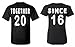 Shop4Ever Couples Matching Shirts Together Since 2016 T-shirt