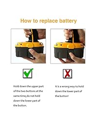 Dc9096 2.0Ah 18V Recambio para Batería Dewalt XRP DC9099 DE9039 DE9095 DE9096 DE9098 DW9096 DW9095 DW9098 Herramientas de taladro inalámbrico 2 unidades