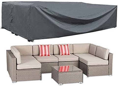 Amazon Com Akefit Patio Furniture Cover Outdoor Sectional Furniture Covers Waterproof Dust Proof Furniture Lounge Porch Sofa Protectors D126 X W64 X H29 Garden Outdoor