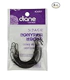 Diane Ponytail Hooks Brown - 20 pieces