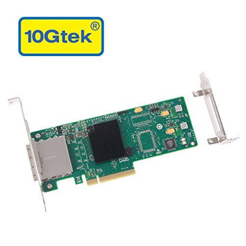 10Gtek External PCI Express SAS/SATA HBA, LSI SAS2008 Chip, 8-Port 6Gb/s, Same as LSI 9200-8E