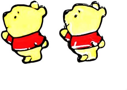 DISNEY'S Inspired Winnie the Pooh Character Metal Enamel Stud Earrings GREAT GIFT