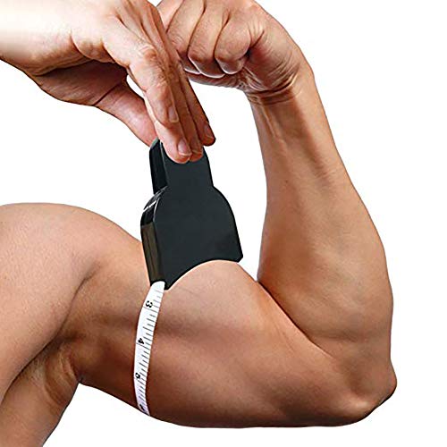 Body Fat Measuring Tape Body Fat Caliper Care Touch Measure Tape Waist Body Tape Measure Measuring Waist and Arms Black