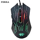 3200DPI Silence Click USB Wired Gaming Mouse Gamer 6Buttons Opitical Ergonomics Computer Mice For PC Mac Laptop Game LOL Dota