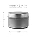 CandleScience 12 Piece Large Aluminum Candle Tin, 8 oz (Multipurpose Container Storage for Candles, Herbs, Spices, Lip balms, etc.)
