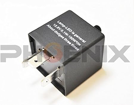 Amazon バイク クルマ Led ハイフラ防止専用 Ic ウインカーリレー 3ピン 点滅速度 調節付 Cf14 カチカチ音あり エンジン 車 バイク