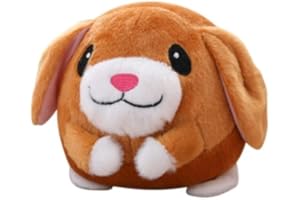 TASUNTE Active Moving Pet Plush Toy, Interactive Dog Toy Pet Bouncing Balls, USB Rechargeable Interactive Washable Cartoon Pig Plush Sound Electronic Dog Toy, Small Plush Sound Toys for Dogs (F)
