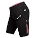 Santic Women's Cycling Shorts 4D Padded Elastic Comfortable Bike Shorts Black-Pink