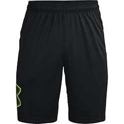 Under Armour Mens Tech Graphic Short , Black