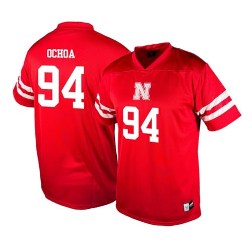 Genuine Collective Jordan Ochoa - 94 Nebraska Cornhuskers Nil Football Jersey,…