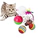 WERTYCITY Cat Exercise Toy - Interactive, Vibrant Colors, Non-Toxic, 3 Collapsible Tunnels, Built-In Crackle Paper, Peephole & Bell, Great for Medium Breeds
