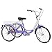 DoCred Adult Tricycles 24/26/20 Inch Three Wheel Bike Cruiser Bicycle, Adult Tricycle for Men/Women/Seniors/Young (1-Speed/Purple, 20 Inch)thumb 1