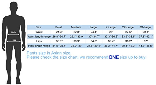 image for SANTIC Men's Bike Bicycle Pants Padded Cycling Compression Tights (L /