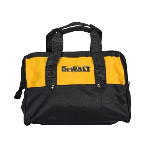 Dewalt Heavy Duty 12" x 9" Black/Yellow Power Tool Contractor Tool Bag photo 6