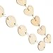 Hicarer 240 Pcs Wooden Circle Set 120 Pcs Wooden Heart Round Tags with Holes 120 Pcs S Shaped Hook Connectors Wood Ornaments for Birthday Chore Board