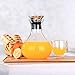 Ecooe Glass Fruit Water Pitcher 1500ml(oz Glass Drink Water Juice Carafe Pitcher with Stainless Steel Lid