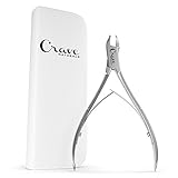 Cuticle Nipper Cutter - Removes Dead Skin - Stainless Steel with Storage Case