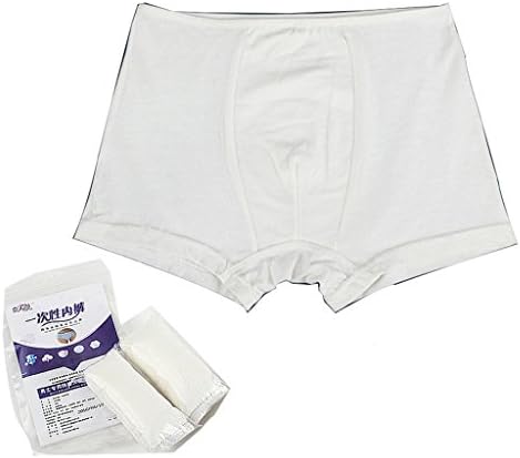 HAOYA Men's 8-Pack Cotton Disposable Underwear Boxer Briefs for Travel