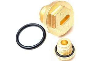 BRITPART BRASS PLUG DRAIN AND O-RING KIT FOR RADIATOR COMPATIBLE WITH LAND ROVER RANGE ROVER CLASSIC WITH V8 ENGINE MODEL, PART # ERR4686 & ERR4685 / ERR4686B