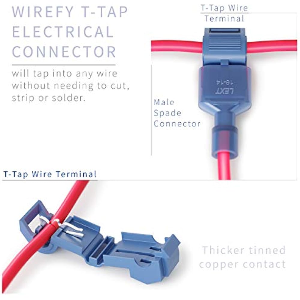 120 PCS T Tap Electrical Connectors &ndash Quick Wire Splice Taps And Insulated eBay