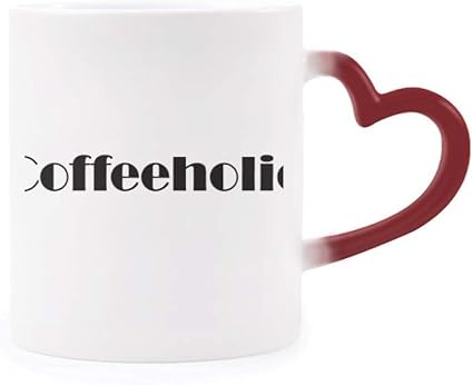 Amazon Co Jp スタイリッシュ ワードコーヒーホル モーフィング マグ 熱感 レッド ハート カップ ホーム キッチン